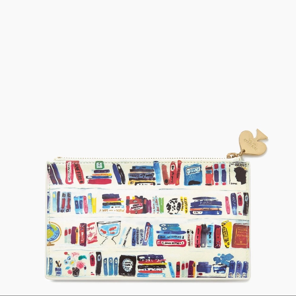 EUC Kate Spade like a book pencil pouch